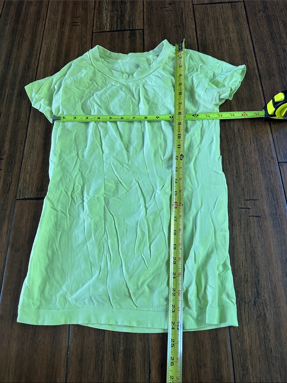 Athleta Neon Lime Short Sleeve Crew Tee